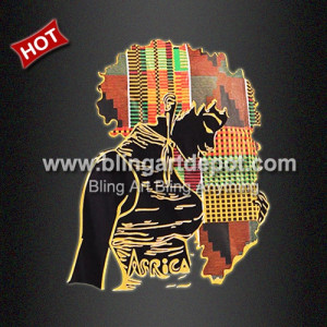 Hotsale Kente Africa Map Hair Iron On Transfers for Shirt Hotsale Kente Africa Map Hair Iron On Transfers for Shirt